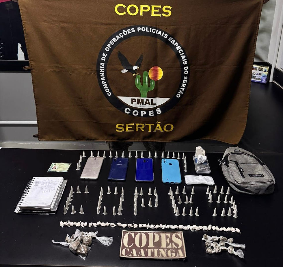 Copes-Caatinga prende suspeito de tráfico de drogas em Piranhas