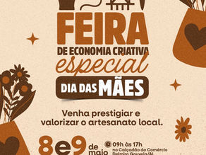 Delmiro Gouveia realiza Feira de Economia Criativa em edição especial voltada ao Dia das Mães