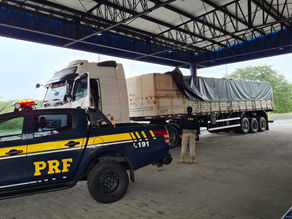 PRF apreende carga com madeira sem licença ambiental em Canapi
