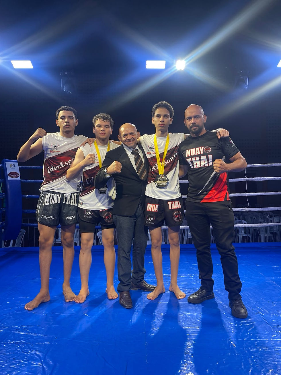 Atletas de Delmiro Gouveia brilham no Muay Thai e garantem vaga no Campeonato Brasileiro