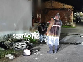 Colisão entre motos deixa adolescente ferida em Delmiro Gouveia