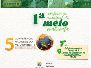 Água Branca realiza 1ª Conferência Municipal de Meio Ambiente
