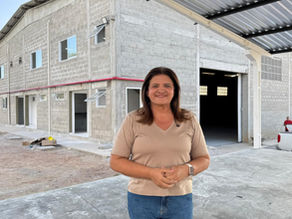 Ziane Costa divulga avanço do novo Centro de Triagem de Delmiro Gouveia, que chega a 90% de conclusão