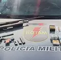 Suspeito de violência doméstica é preso com arsenal dentro de casa em Pão de Açúcar