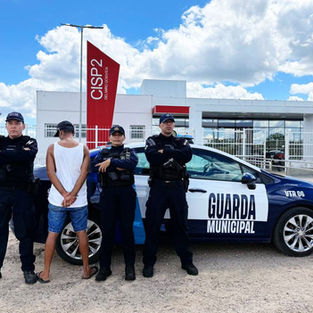Guarda Municipal age rápido e suspeito de furto é detido no centro de Delmiro Gouveia