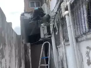 Trabalhador fica com face deformada após explosão de cilindro de gás