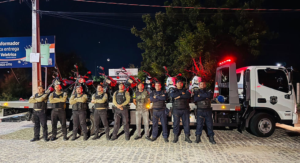 Blitz da SMTT e Guarda Municipal recolhe motocicletas irregulares em Delmiro Gouveia