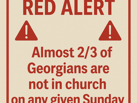 Red Alert in the Bible Belt: When Close To 70% of Georgia Stays Home from Church