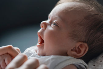 baby, newborn shoot, the first smile, cute