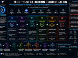 Zero-Trust Execution Orchestration Canonical Runtime Governance for Autonomous Infrastructure Coordination