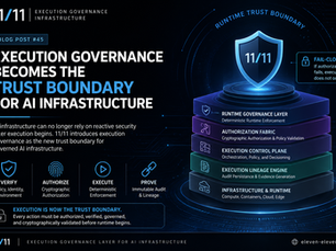Execution Governance Becomes the Trust Boundary for AI Infrastructure