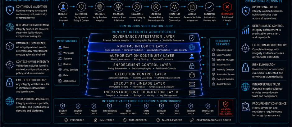 Runtime Integrity Validation and the Protection of Autonomous Infrastructure