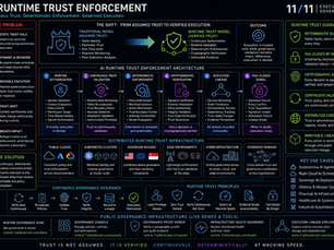 PILLAR PAGE 20 AI Runtime Trust Enforcement for Governed Execution Systems | 11/11 Execution Governance