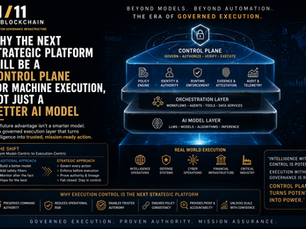 Why the Next Strategic Platform Will Be a Control Plane for Machine Execution, Not Just a Better AI Model