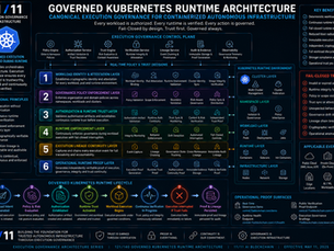 Governed Kubernetes Runtime Architecture Canonical Execution Governance for Containerized Autonomous Infrastructure