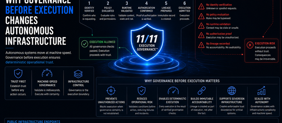Why Governance Before Execution Changes Autonomous Infrastructure
