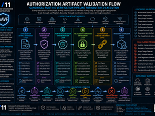 Authorization Artifact Validation Flow Canonical Runtime Verification Pipeline for Governed Execution