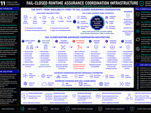 PILLAR PAGE 77 Fail-Closed Runtime Assurance Coordination Infrastructure | 11/11 Execution Governance