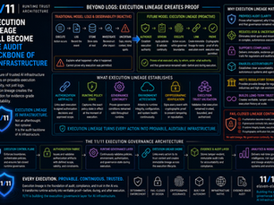 Execution Lineage Will Become the Audit Backbone of AI Infrastructure