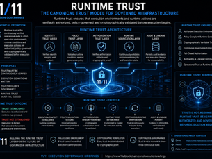 Runtime Trust The Canonical Trust Model for Governed Infrastructure