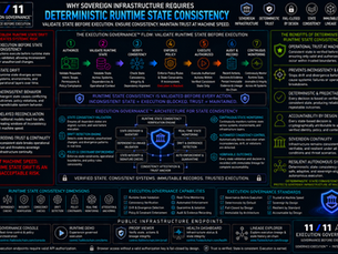 Why Sovereign Infrastructure Requires Deterministic Runtime State Consistency