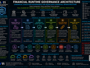 Financial Runtime Governance Architecture Canonical Execution Governance for Regulated Financial Infrastructure
