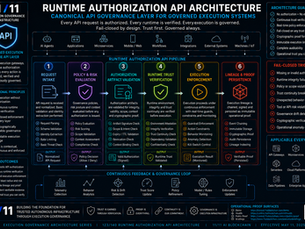 Runtime Authorization API Architecture Canonical API Governance Layer for Governed Execution Systems