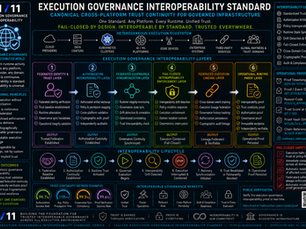 Execution Governance Interoperability Standard Canonical Cross-Platform Trust Continuity for Governed Infrastructure