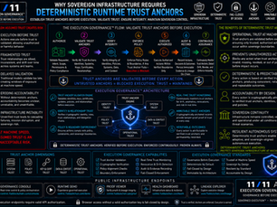 Why Sovereign Infrastructure Requires Deterministic Runtime Trust Anchors