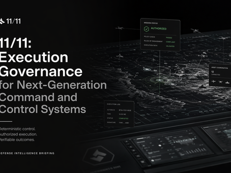 11/11: Execution Governance for Next-Generation Command and Control Systems