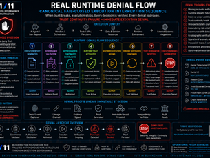 Real Runtime Denial Flow Canonical Fail-Closed Execution Interruption Sequence