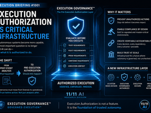 Execution Authorization as Critical Infrastructure
