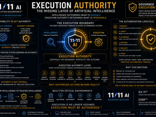 Execution Authority: The Missing Layer Of Artificial Intelligence