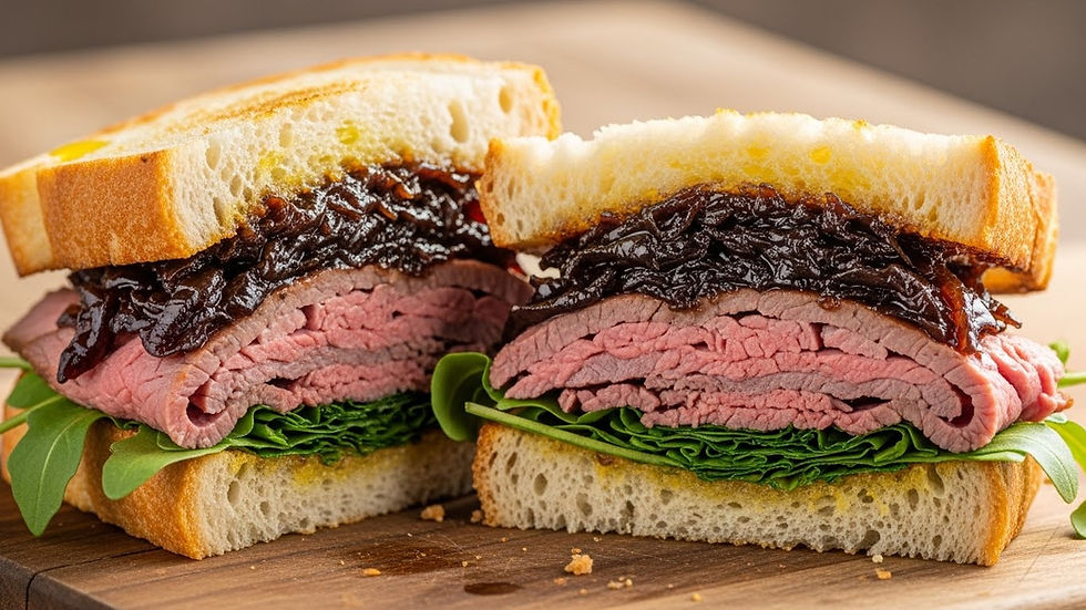 Karamelize Soğan Marmelatı ile 5 Dakikalık Gurme Sandviç