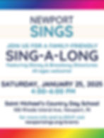 Newport Sings Singalong Winter 2025