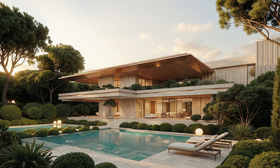 Situated amidst the undulating topography of the Roman Campagna, Villa Placidium represents a synthesis of Imperial Roman materiality and the floating tectonic language of International Modernism. The residence is not merely a habitation but a contemporary reinterpretation of the classical Domus, engaging in a critical dialogue with its context through the extensive use of locally quarried Travertine Romano. The project creates a phenomenological bridge between the archaic and the modern, utilizing the site’s towering Pinus pinea (stone pines) as vertical counterpoints to the architecture’s dominant horizontal stratification.