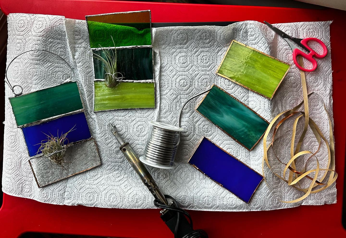 3 Panel Hanging Air Plant Holder