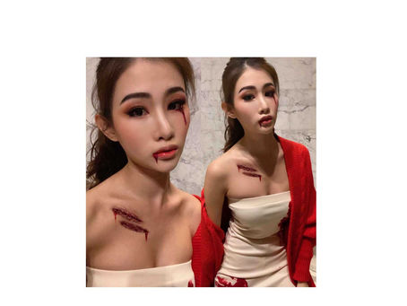 活動造型。萬聖節 美麗吸血鬼妝