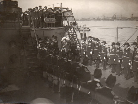 1927. Prise de commandement de l'escadre de la Méditerranée en octobre
