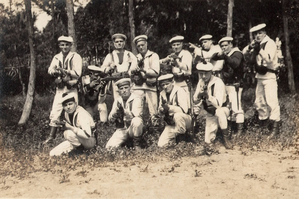 1927. La compagnie de débarquement du croiseur cuirassé Jules Michelet