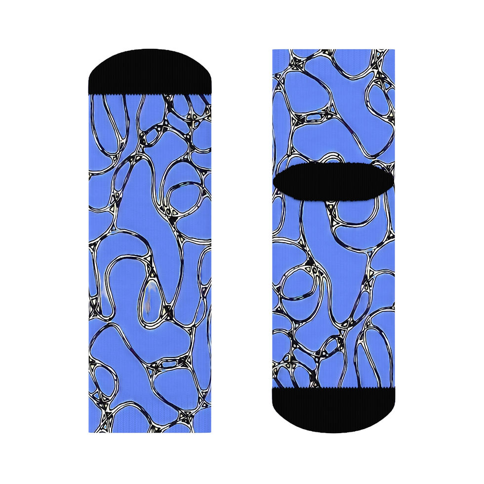 Thumbnail: Crew Socks - Ambivalence in Pastel Blue