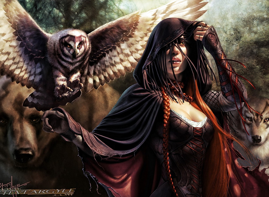 Bloodbraid Elf, for Magic the Gathering.  Artwork by Steve Argyle