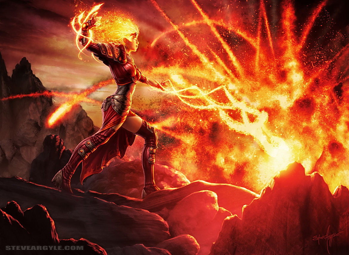 Flames of the Firebrand 12 x 18" Print
