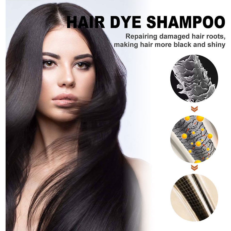 Thumbnail: EELHOE Black Hair Dye Shampoo 3 in 1 Growth Clean Hair Darkening Deep Nourishing
