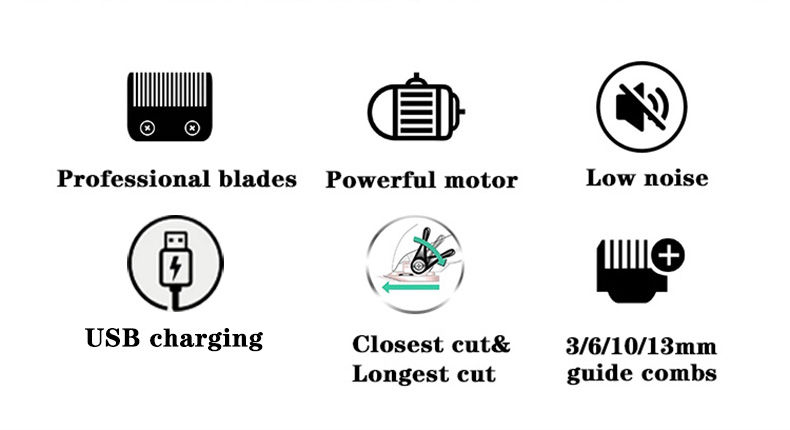 Thumbnail: Magicor New Professional Hair Clipper For Barber Shop Electri Hair Trimmer Cutti
