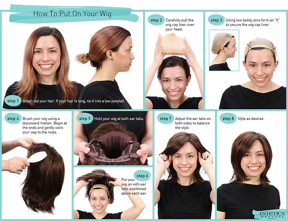 Thumbnail: Short Straight Bobo Wigs for Women Natural Brown Daily Synthetic Fake Hair with 