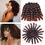 Thumbnail: Synthetic Ombre Braiding Hair Jumpy Wand Curl Crochet Braids Hair Extension for 