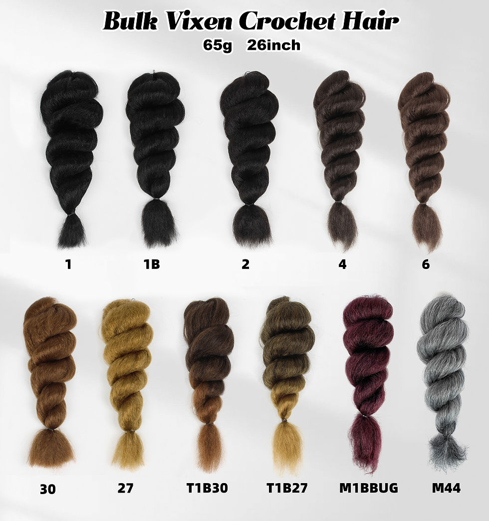 Thumbnail: Dr.wig platinum fiber vixen crochet kinky curly bulk feel like 100 natural human