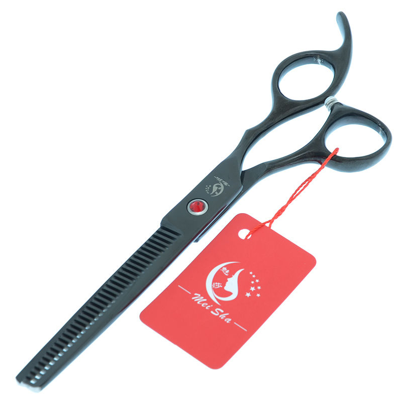 Thumbnail: Meisha 7 inch Barber Hairdressing Cutting Thinning Scissors Japanese Steel Salon