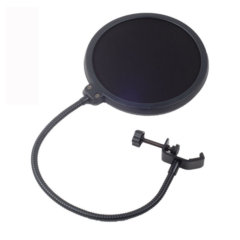 Thumbnail: 100mm Double Layer Studio Microphone Pop Filter Flexible Wind Screen Sound Filte